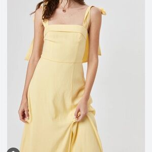Yellow midi Dress